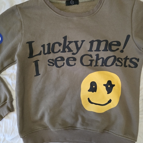 "Lucky me! I see Ghosts" Kanye Inspired Crewneck - Picture 2 of 7